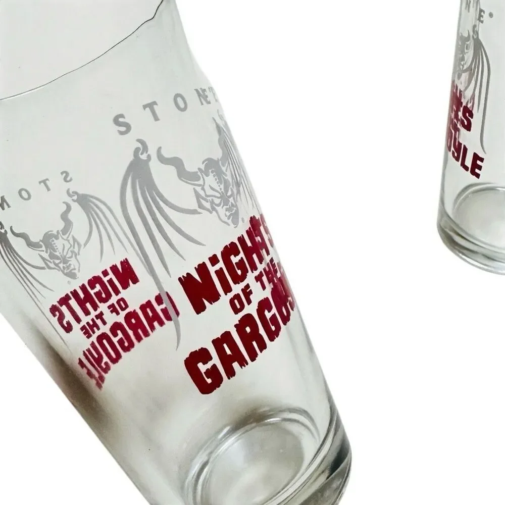 Pair Stone Brewing Nights of the Gargoyle Beer Pint Glass